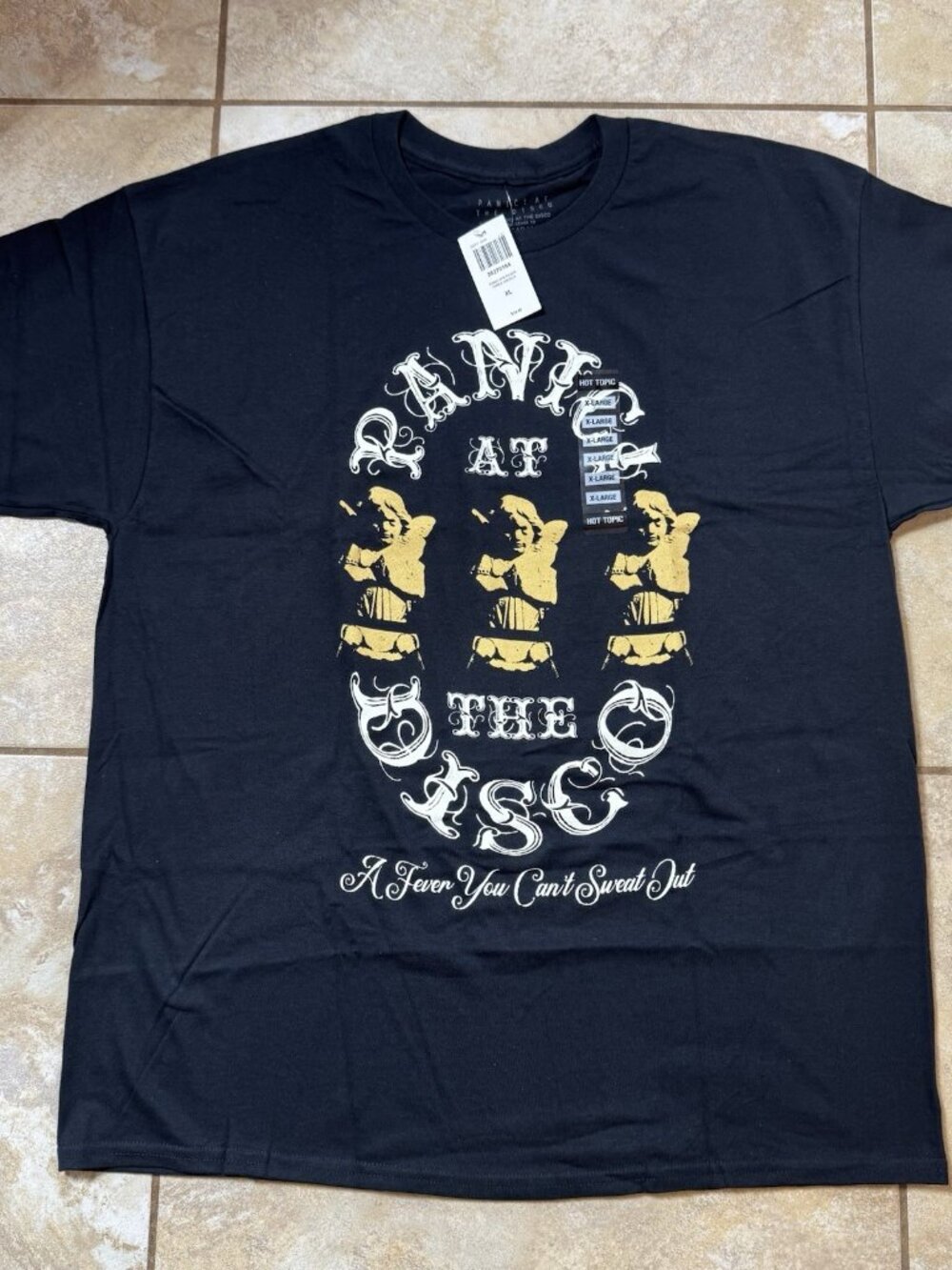 Panic! At The Disco Fever You Can't Sweat Out T-Shirt X-LARGE New With Tags